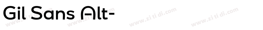 Gil Sans Alt字体转换